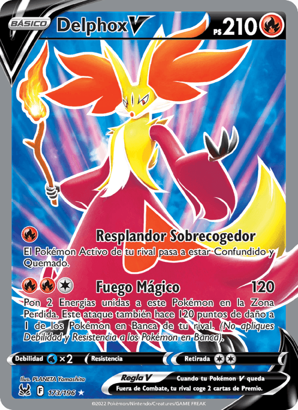 Delphox V, carte 173 de Origen Perdido