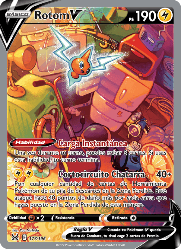 Rotom V, carta 177 de Origen Perdido