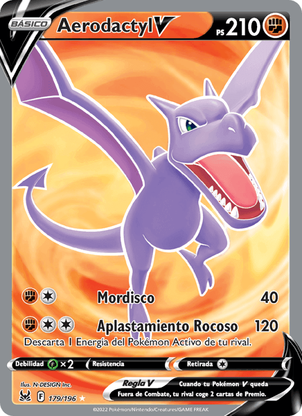 Aerodactyl V, carte 179 de Origen Perdido