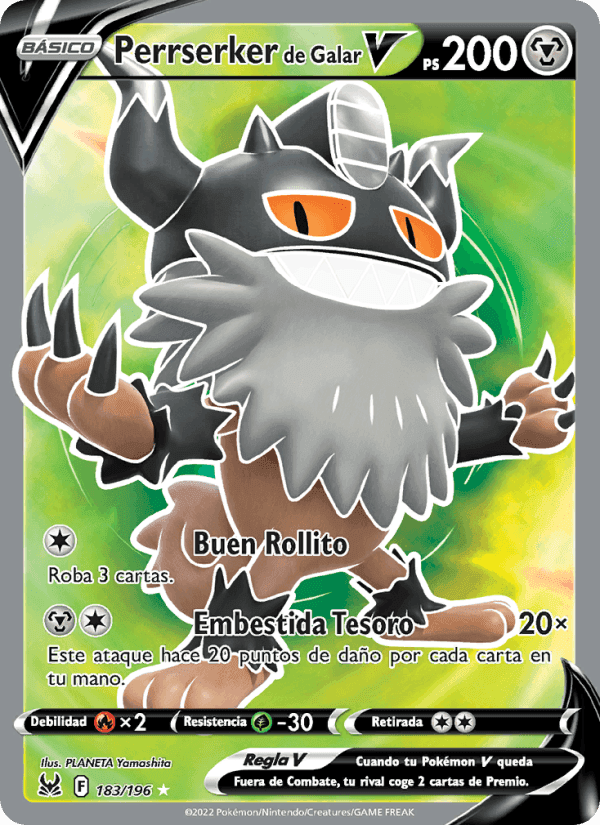 Perrserker de Galar V, card 183 from Origen Perdido