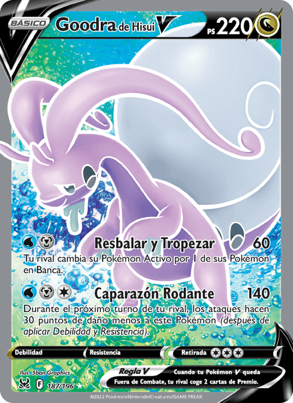 Goodra de Hisui V, card 187 from Origen Perdido