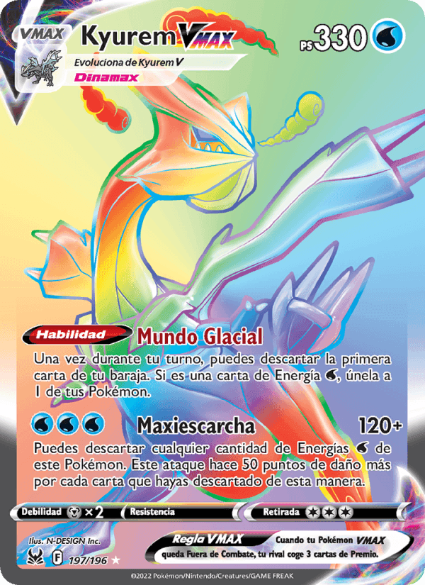 Kyurem VMAX, carta 197 de Origen Perdido