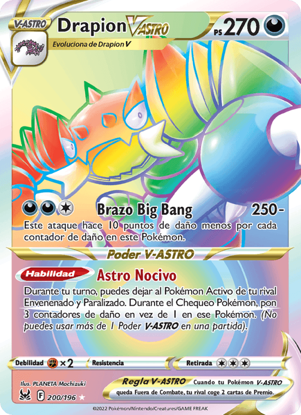 Drapion V-ASTRO, carta 200 di Origen Perdido