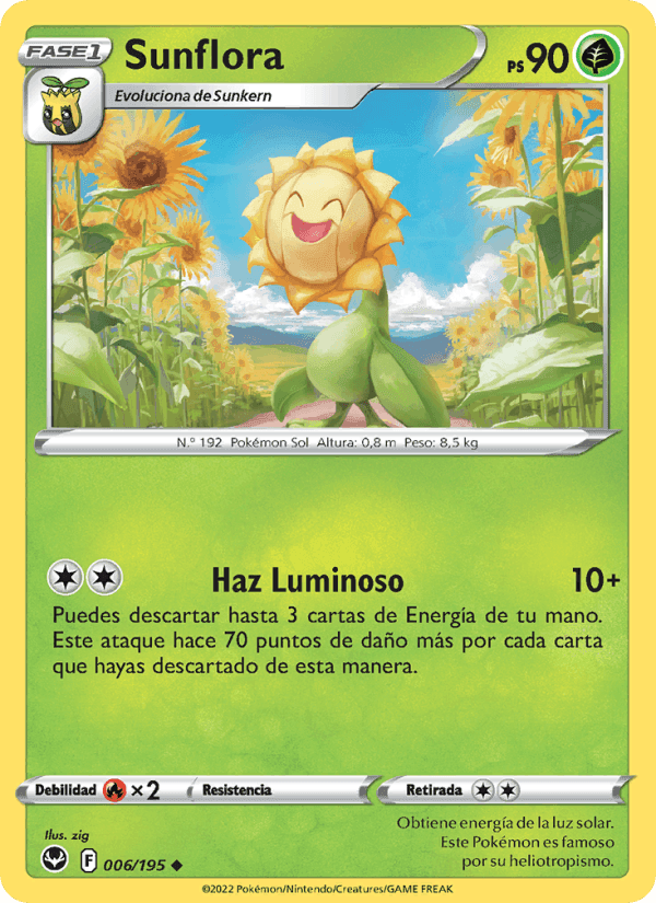 Sunflora, carte 006 de Tempestad Plateada