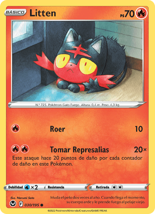 Litten, carta 030 de Tempestad Plateada