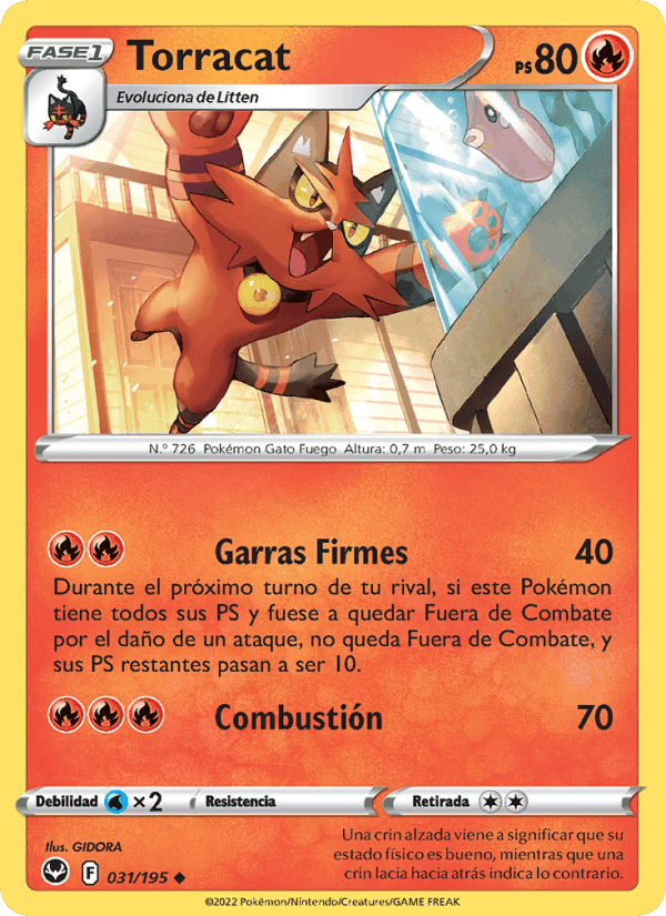 Torracat, card 031 from Tempestad Plateada