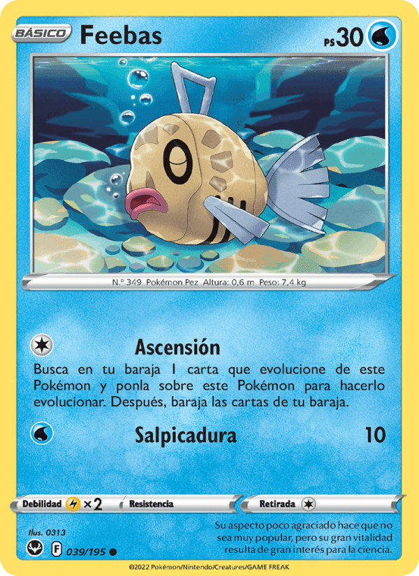 Feebas, carta 039 de Tempestad Plateada
