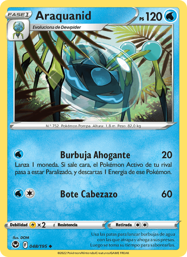 Araquanid, card 048 from Tempestad Plateada