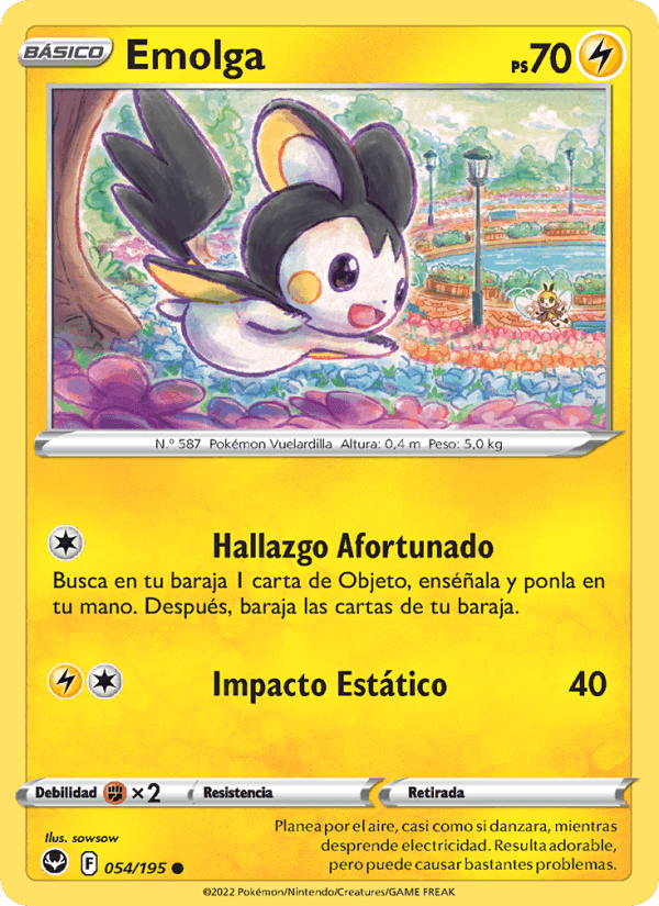 Emolga, carta 054 de Tempestad Plateada