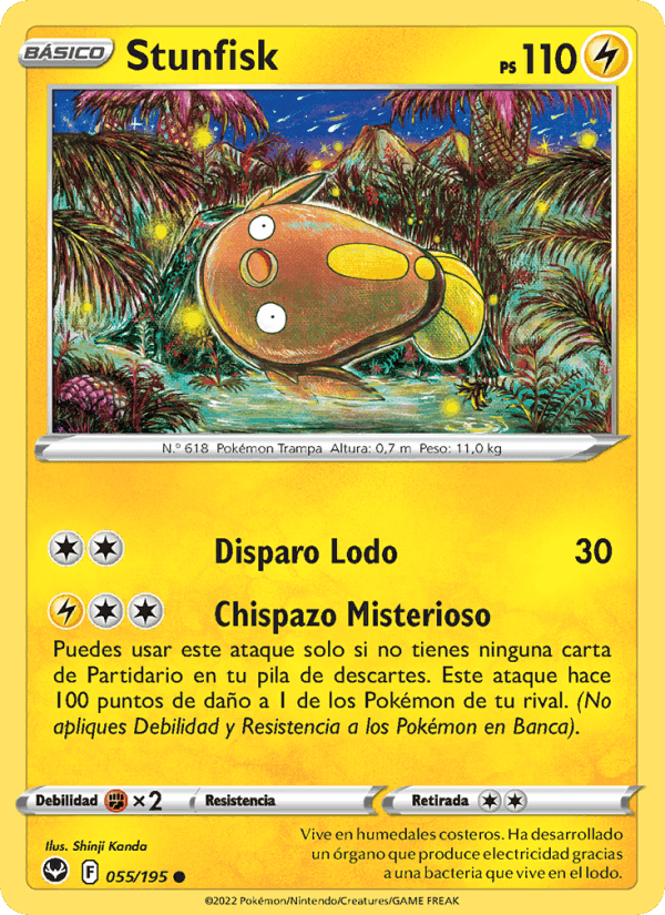 Stunfisk, carta 055 di Tempestad Plateada