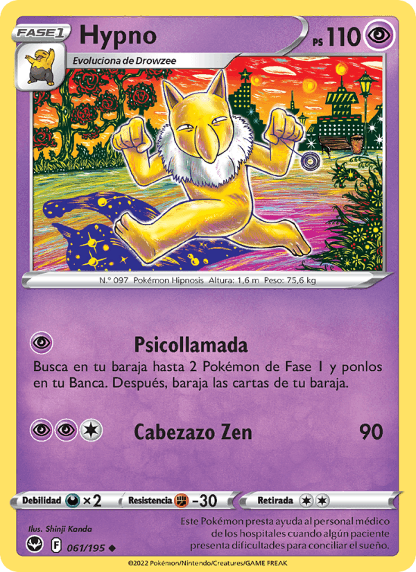 Hypno, card 061 from Tempestad Plateada