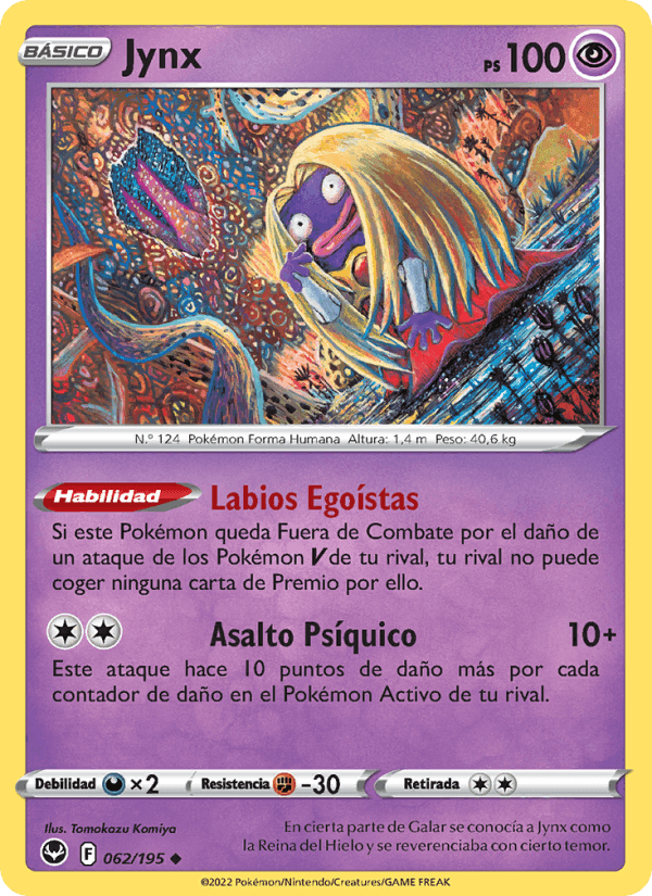 Jynx, carta 062 de Tempestad Plateada