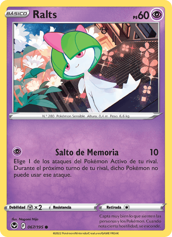 Ralts, carta 067 di Tempestad Plateada