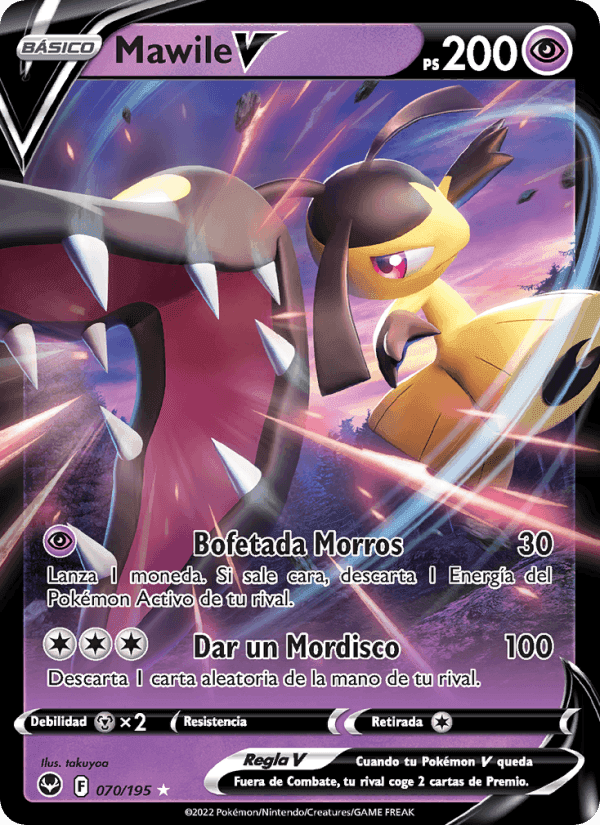 Mawile V, carta 070 de Tempestad Plateada