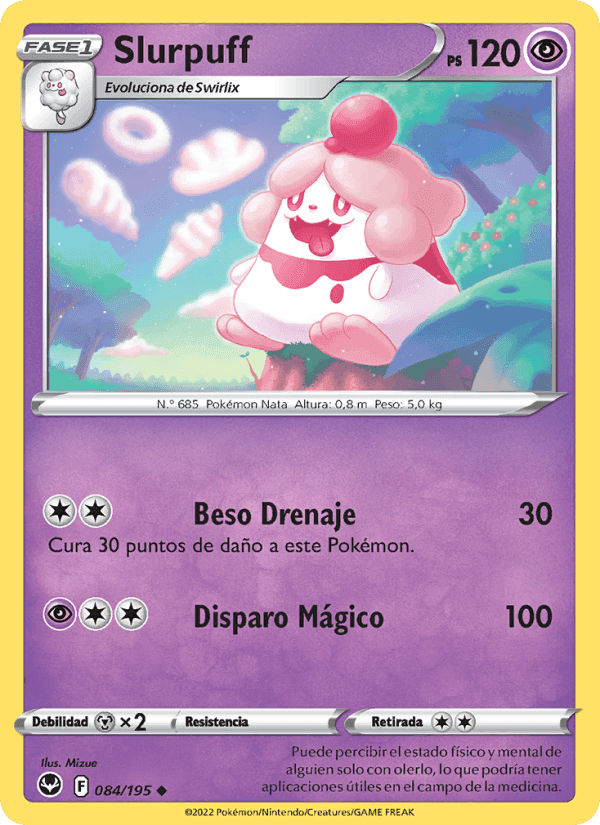 Slurpuff, carta 084 de Tempestad Plateada