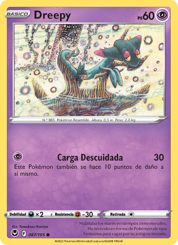 Dreepy, card 087 from Tempestad Plateada