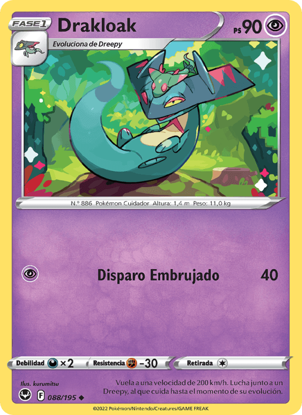 Drakloak, carta 088 de Tempestad Plateada