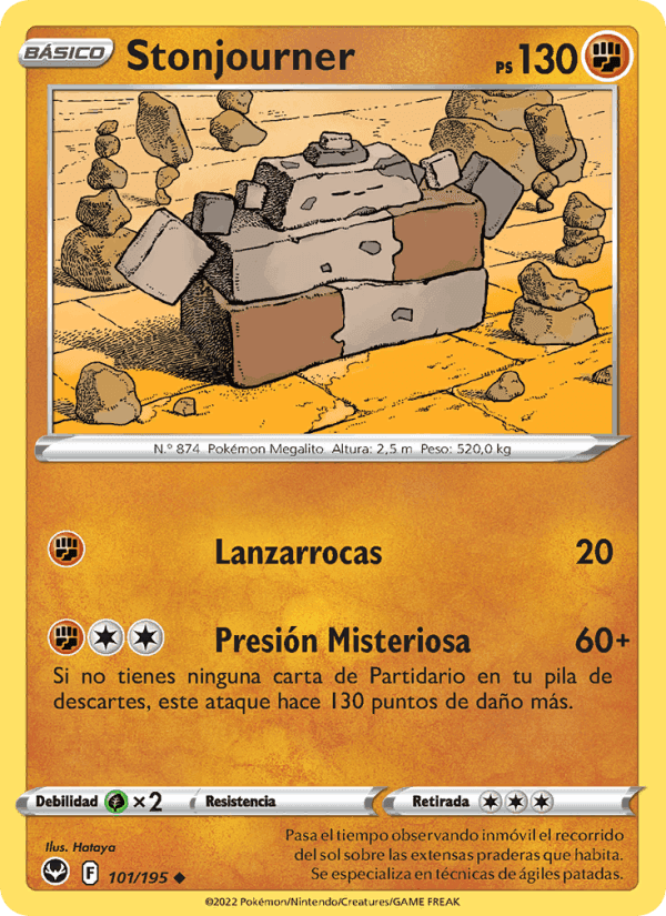 Stonjourner, card 101 from Tempestad Plateada