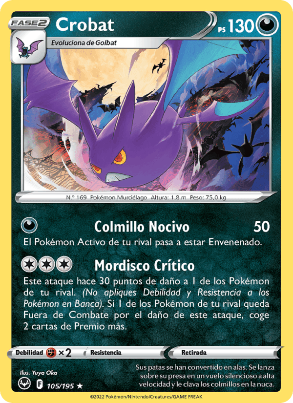 Crobat, carta 105 de Tempestad Plateada