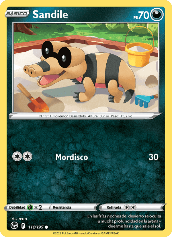 Sandile, carta 111 de Tempestad Plateada