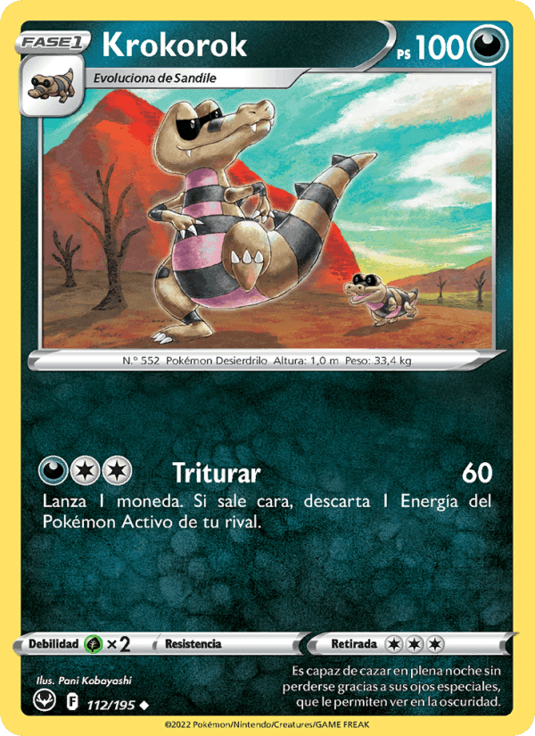 Krokorok, carte 112 de Tempestad Plateada