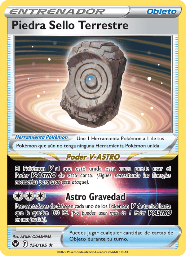 Piedra Sello Terrestre, carta 154 de Tempestad Plateada
