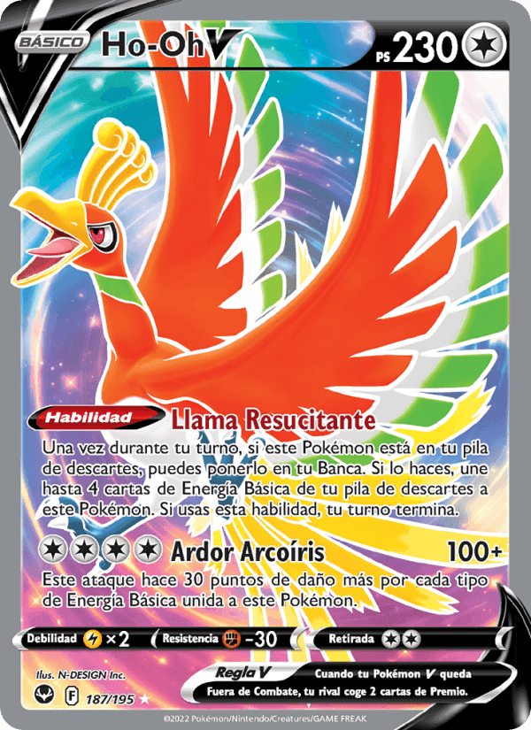 Ho-Oh V, carta 187 de Tempestad Plateada