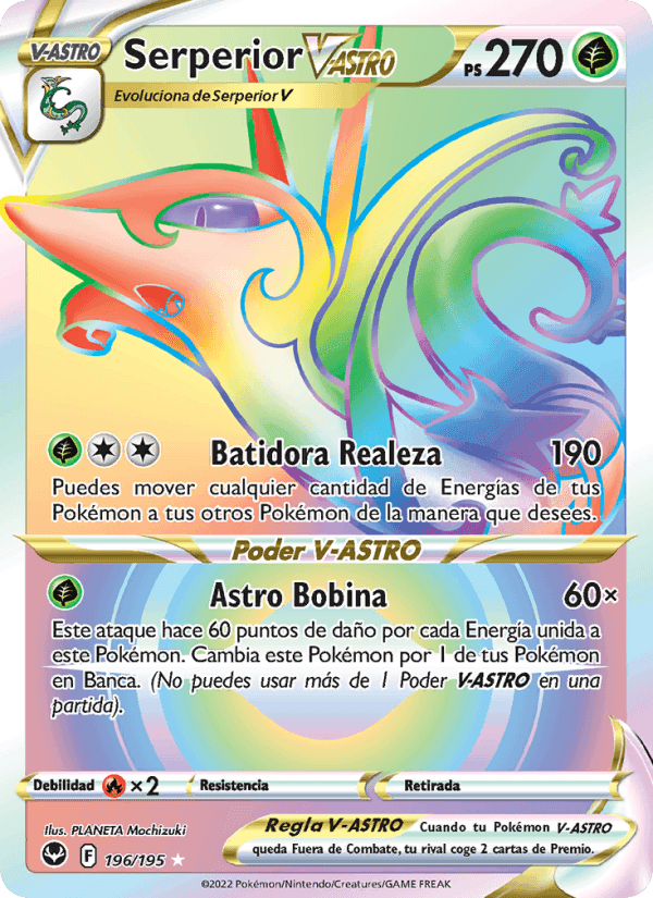 Serperior V-ASTRO, carta 196 de Tempestad Plateada