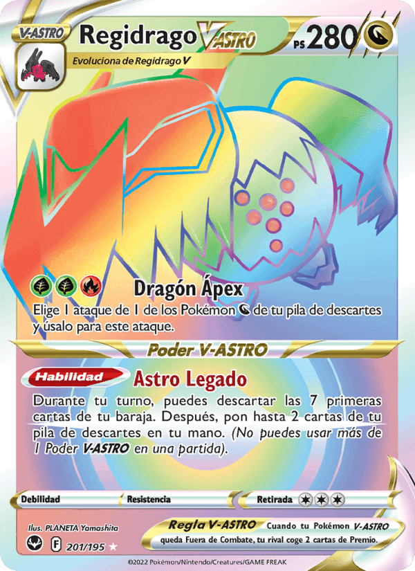 Regidrago V-ASTRO, carte 201 de Tempestad Plateada