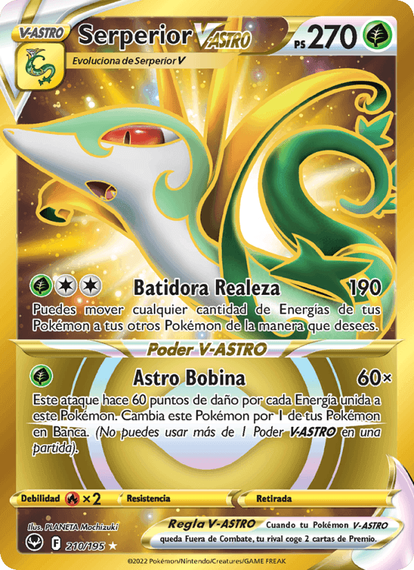 Serperior V-ASTRO, carta 210 de Tempestad Plateada