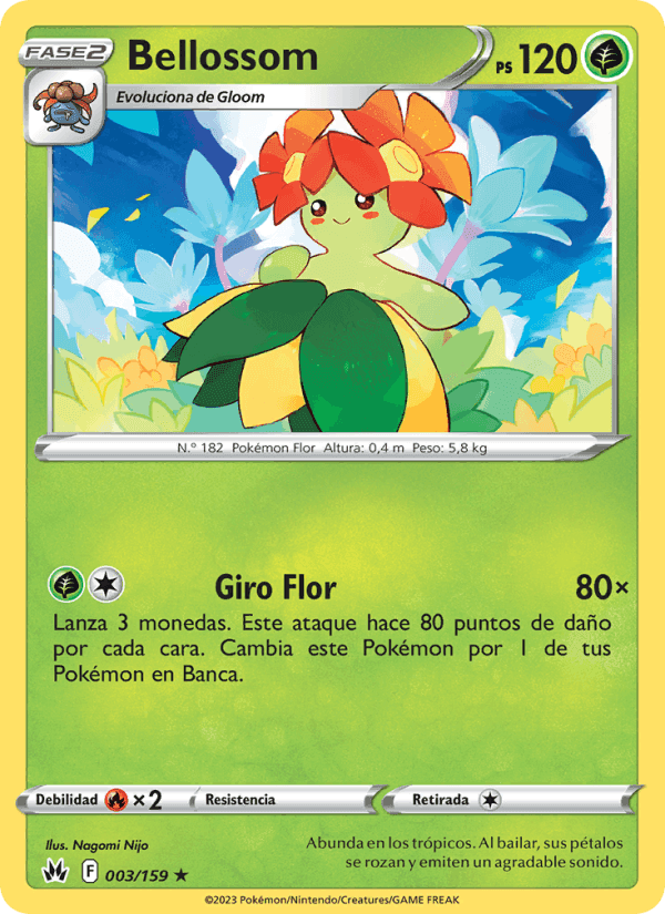 Bellossom, card 003 from Cenit Supremo