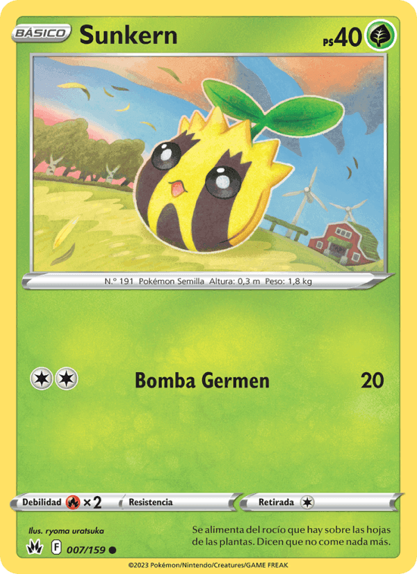 Sunkern, card 007 from Cenit Supremo
