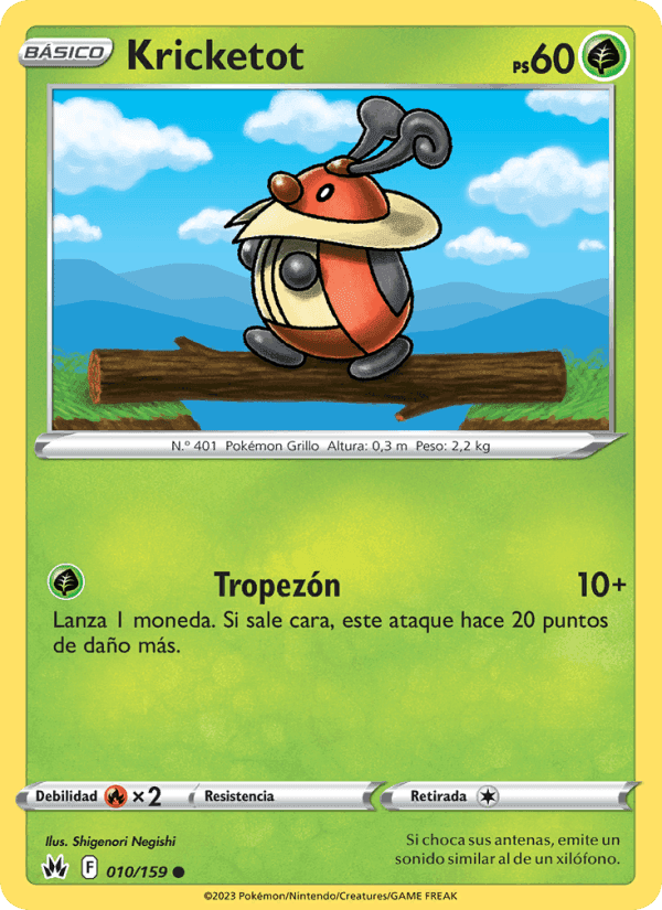 Kricketot, carta 010 de Cenit Supremo