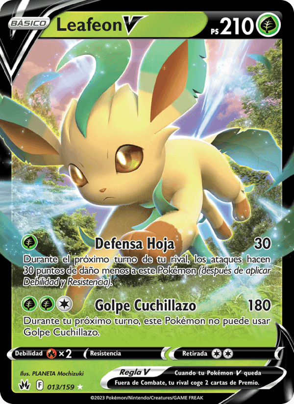 Leafeon V, carta 013 de Cenit Supremo