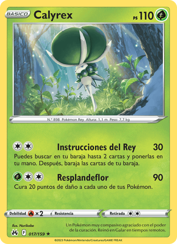 Calyrex, card 017 from Cenit Supremo