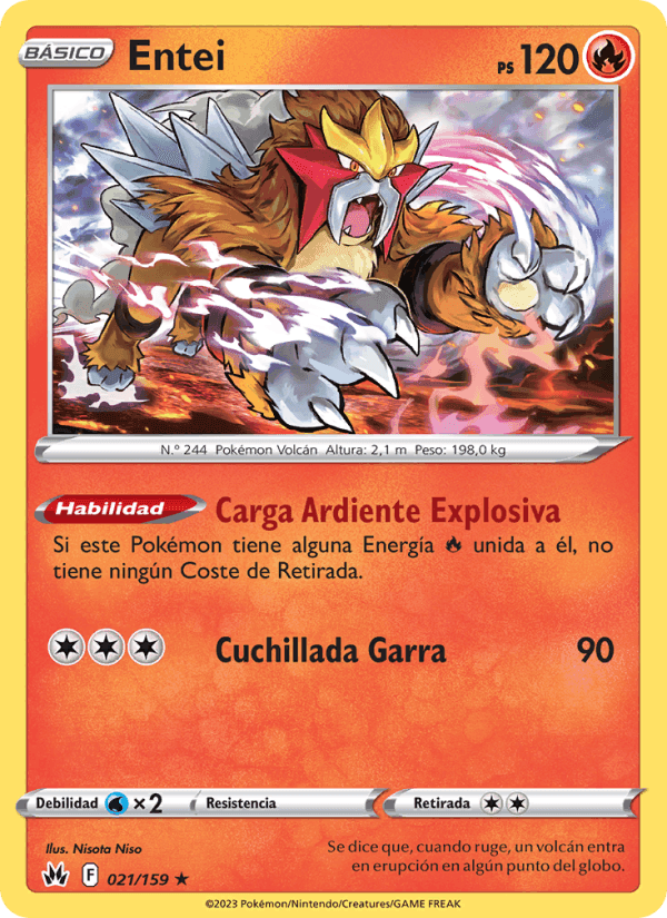 Entei, carta 021 de Cenit Supremo