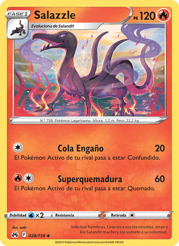 Salazzle, carta 028 di Cenit Supremo
