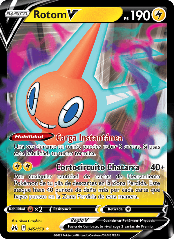 Rotom V, carta 045 de Cenit Supremo