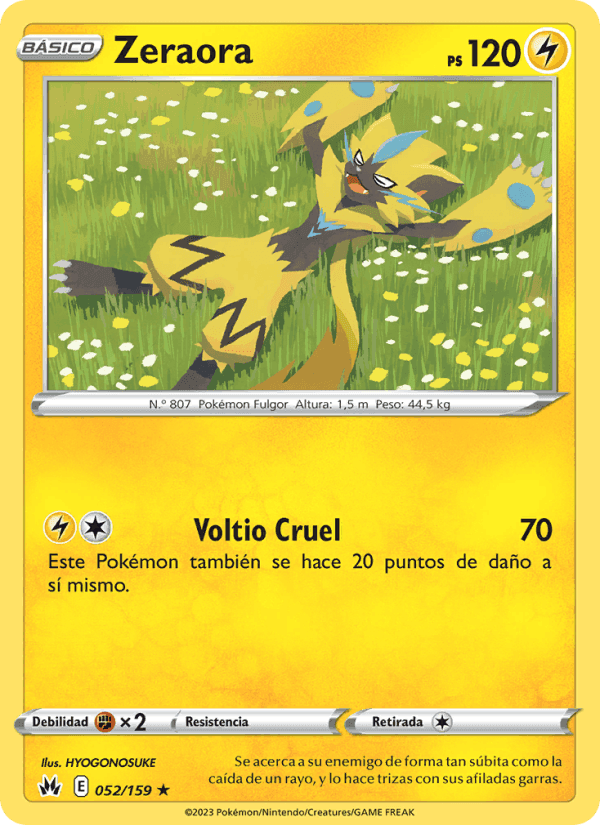 Zeraora, carta 052 de Cenit Supremo