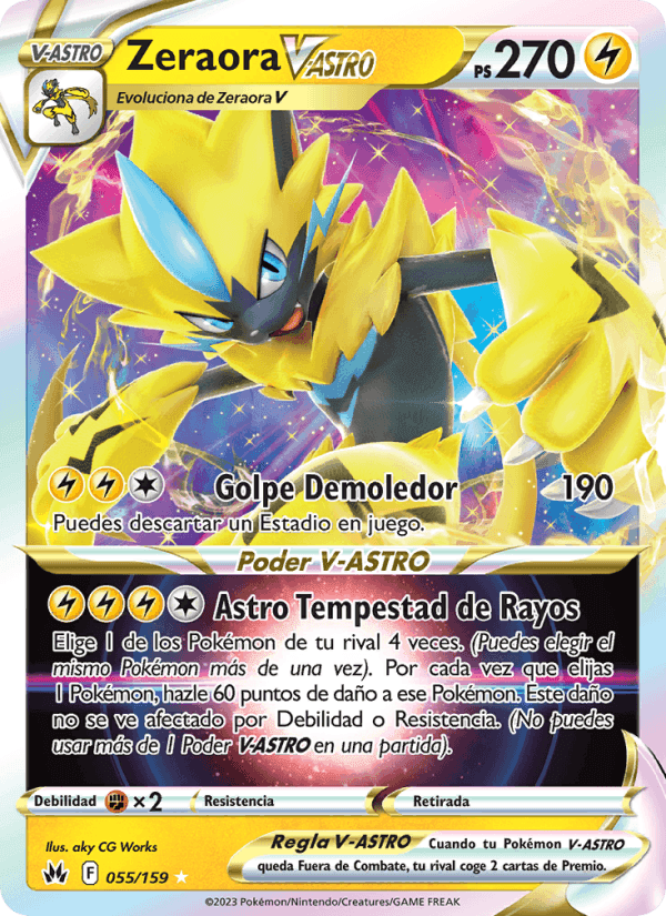 Zeraora V-ASTRO, carta 055 di Cenit Supremo