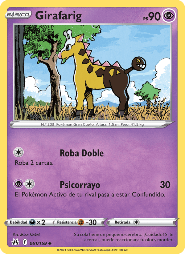 Girafarig, carta 061 de Cenit Supremo