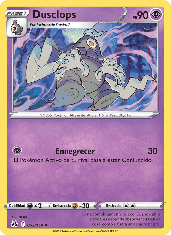 Dusclops, card 063 from Cenit Supremo