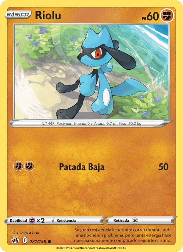 Riolu, carta 071 de Cenit Supremo