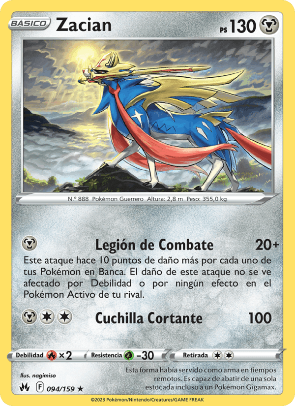 Zacian, carta 094 de Cenit Supremo