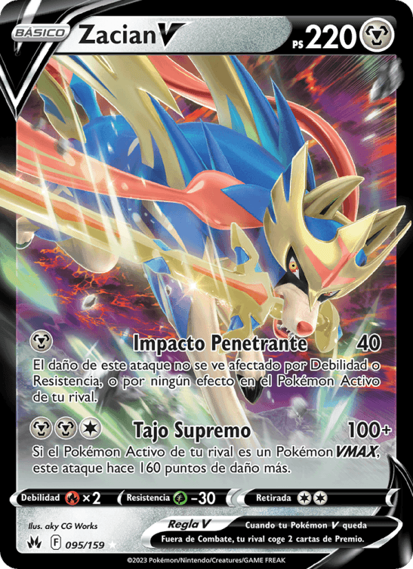 Zacian V, carta 095 de Cenit Supremo