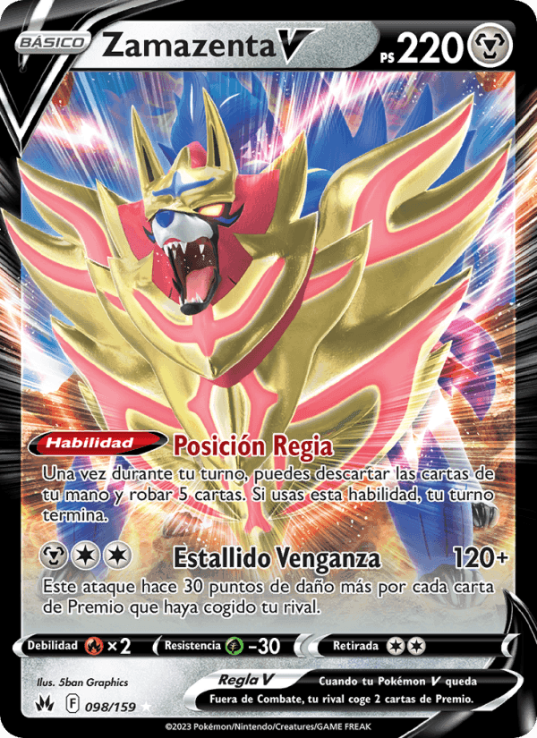 Zamazenta V, carta 098 de Cenit Supremo