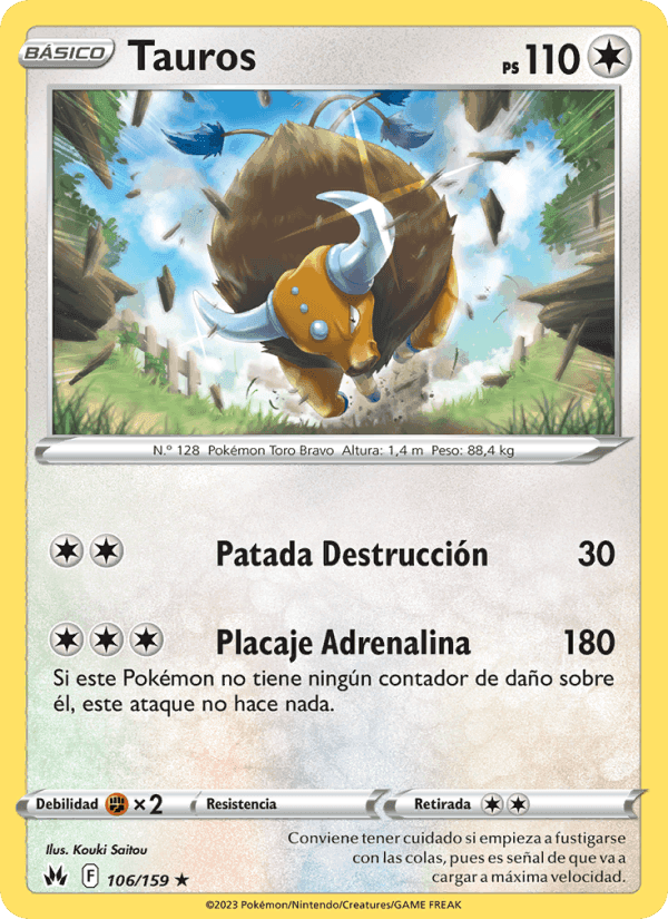 Tauros, carta 106 de Cenit Supremo