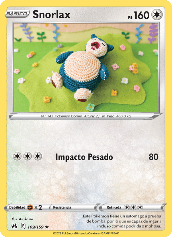 Snorlax, card 109 from Cenit Supremo
