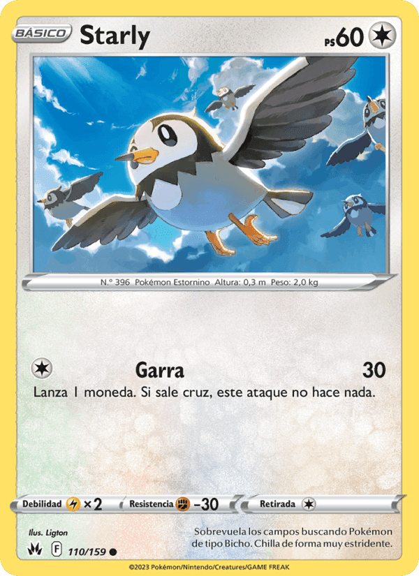 Starly, carta 110 de Cenit Supremo