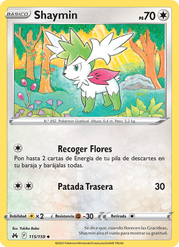 Shaymin, carta 115 de Cenit Supremo